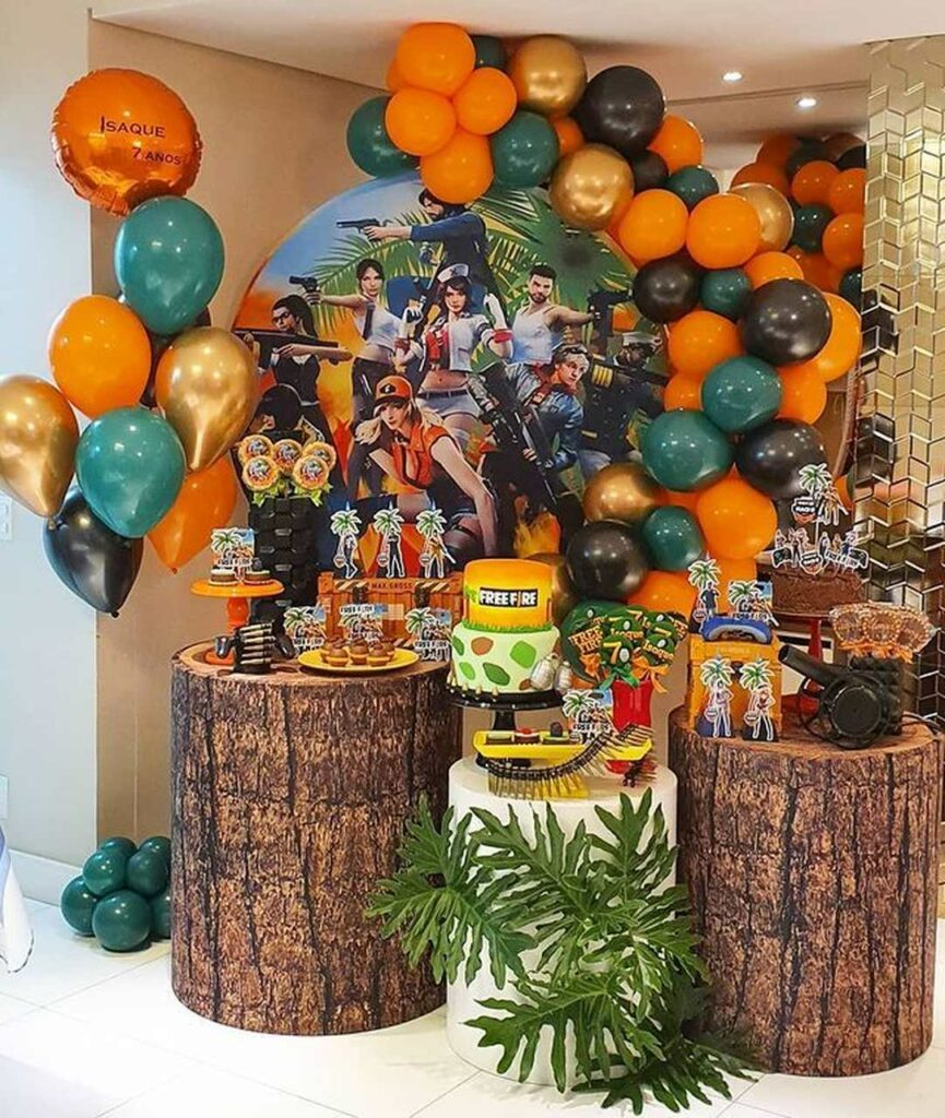 Decoração para comemoração de festas de aniversário, jogo de