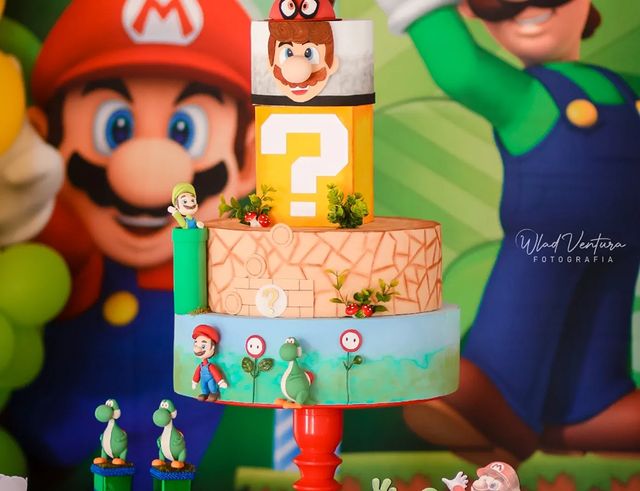 Saia de Bolo 2 Mario Bros Filme - Fazendo a Nossa Festa