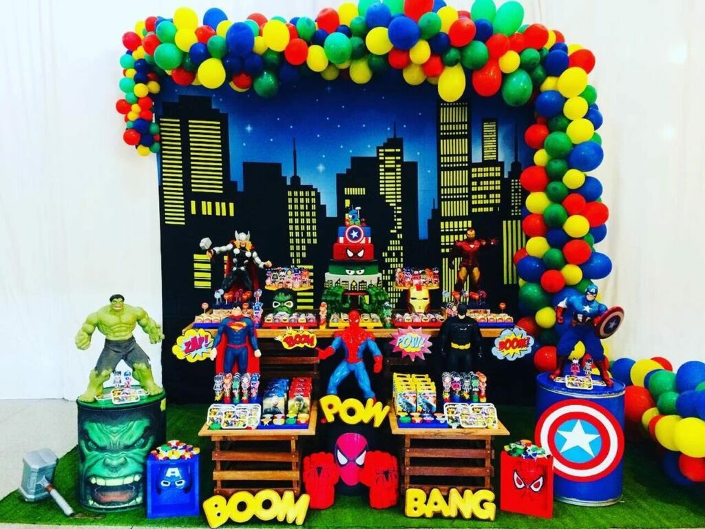 decoração vingadores 5